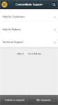 Mobile Screenshot of help.custommade.com